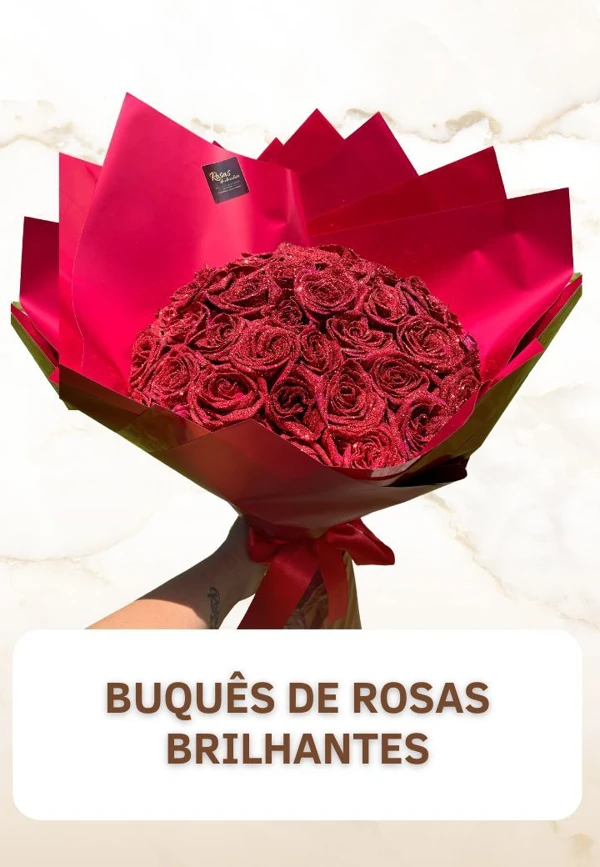 Buquê Rosa Brilhantes — capa real enviada do Doceflorismo