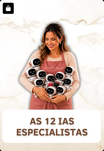 As 12 IAs Especialistas — imagem real enviada do acervo Doceflorismo