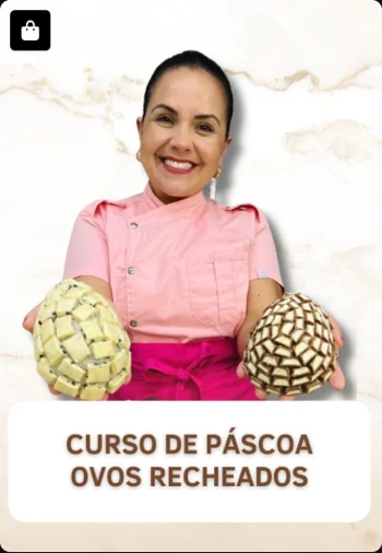 Curso de Páscoa — Ovos Recheados — imagem real enviada do acervo Doceflorismo