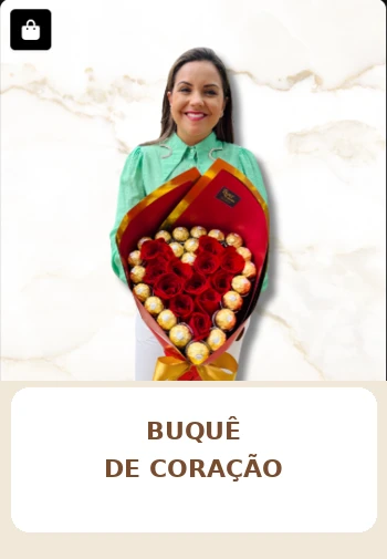 Buquê de Coração — recorte real enviado