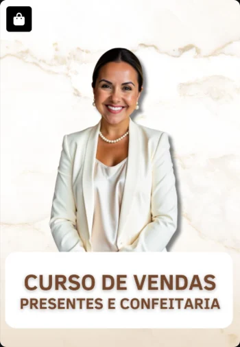 Curso de Vendas — Presentes e Confeitaria — imagem real enviada do acervo Doceflorismo