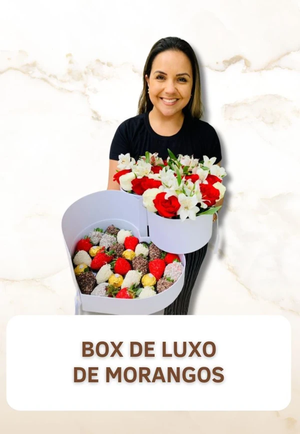 Box de Luxo Morango — capa real enviada do Doceflorismo