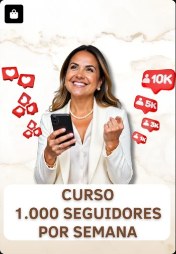 Curso 1.000 Seguidores por Semana — imagem real enviada do acervo Doceflorismo