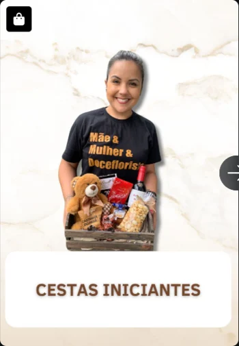 Cestas Iniciantes — imagem real enviada do acervo Doceflorismo